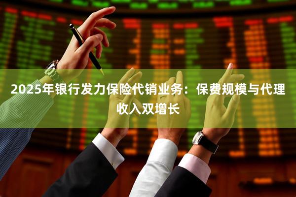 2025年银行发力保险代销业务:保费规模与代理收入双增长