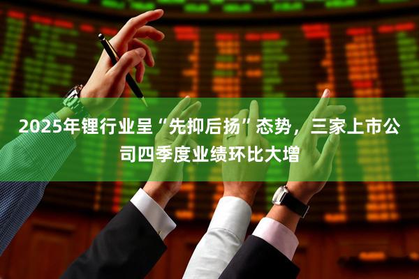 2025年锂行业呈“先抑后扬”态势，三家上市公司四季度业绩环比大增